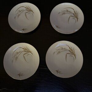 4 Winterling Marktleuthen Bavaria Decorative Dessert Plate Ballet 92 Wheat Gold